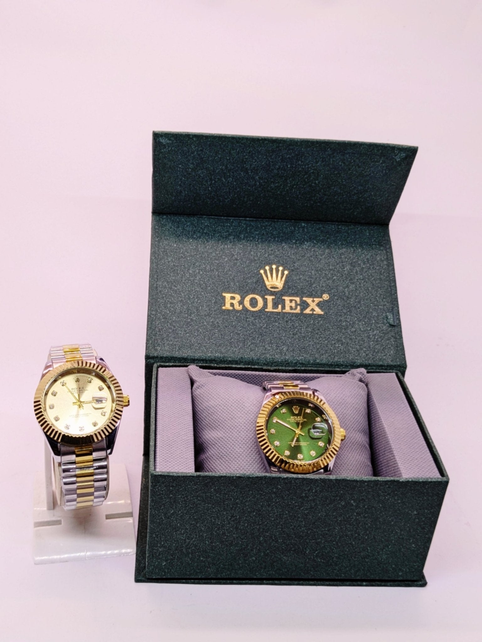 Rolex Oyster Perpetual Datejust (AAA Copy) Diamond Index | Premium Edition - Amdaan